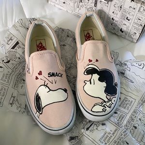 Vans x Peanuts Lucy and Snoopy Smack/Pearl Size 6